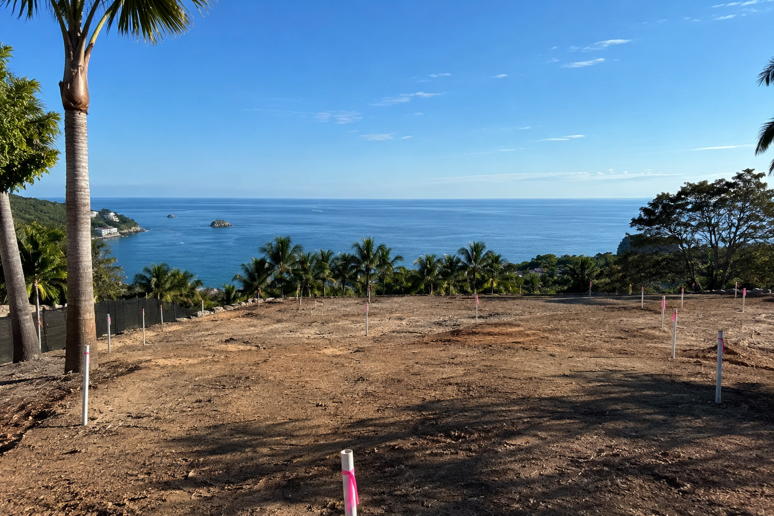 Lote con vista al mar